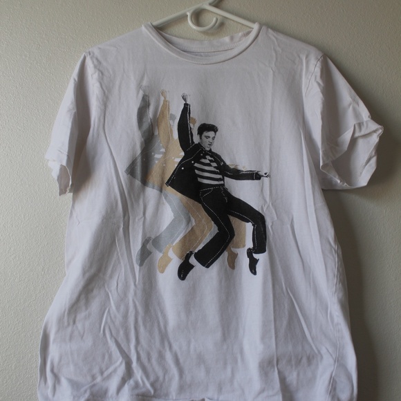 White Elvis Tee - Picture 1 of 3